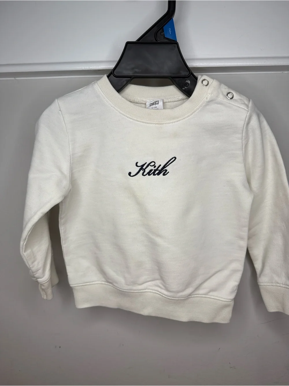 Kith Off-White Baby Sweatshirt and Shorts Set